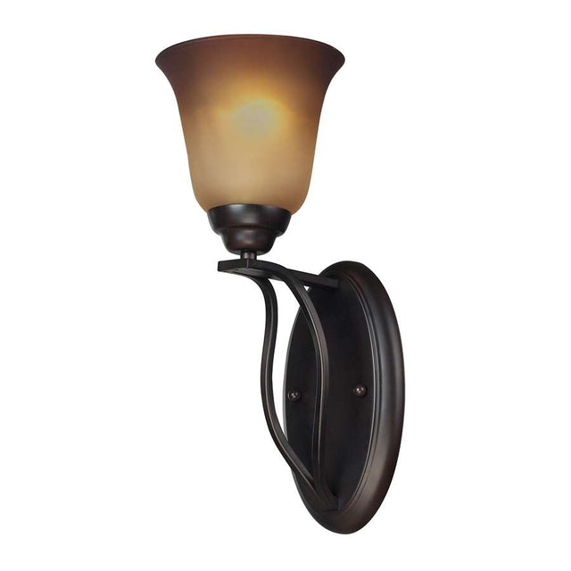 Elk Lighting Malaga 1 Light Sconce in Aged Bronze