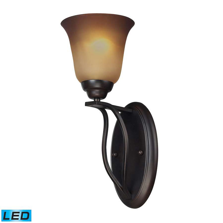 Elk Lighting Malaga 1 Light Sconce in Aged Bronze