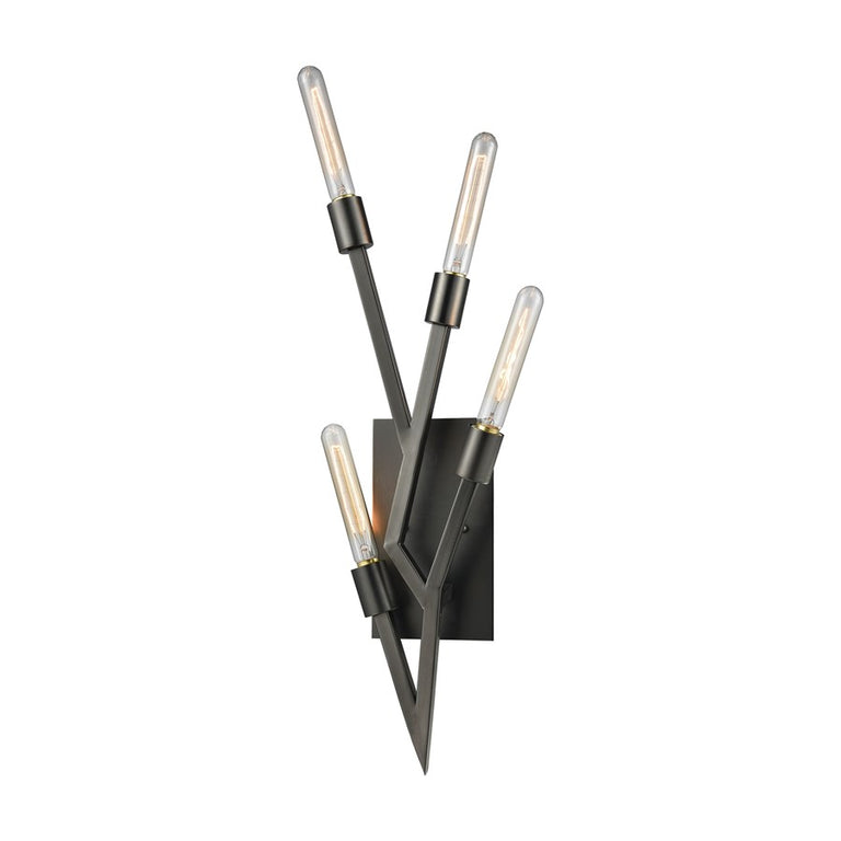 ELK Freeform Wall Sconce in Aged Black Nickel