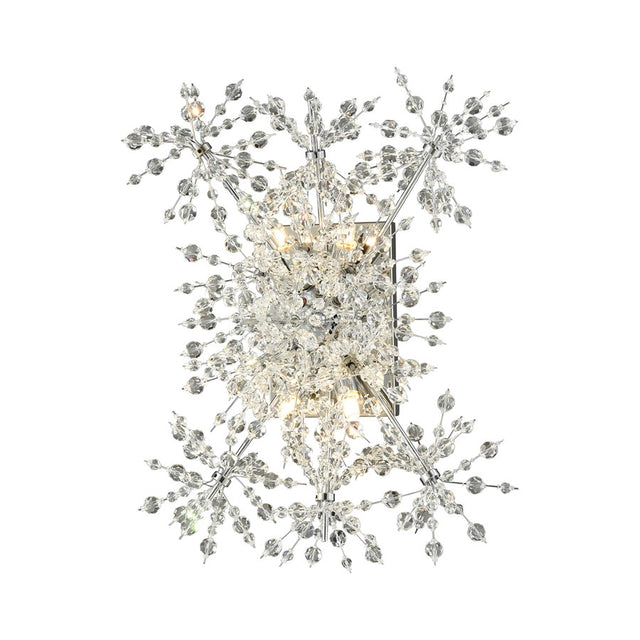 ELK Snowburst 4 Light Wall Sconce in Polished Chrome