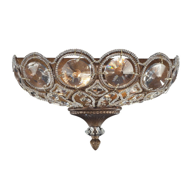 Elk Lighting Christina 2 Light Sconce in Mocha