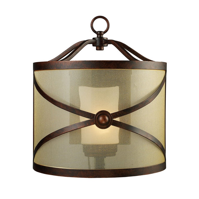 Elk Lighting Cumberland 1-Light Sconce in Classic Bronze