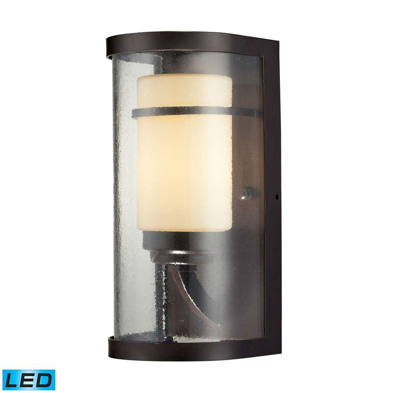 Elk Lighting Caldwell 1 Light Outdoor Sconce in Oiled Bronze
