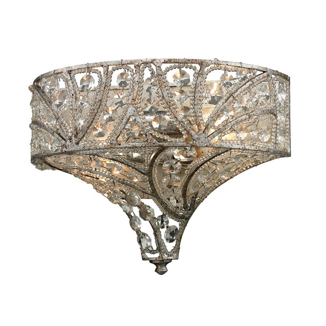 ELK Lighting Renaissance 2 Light Sconce, Sunset Silver