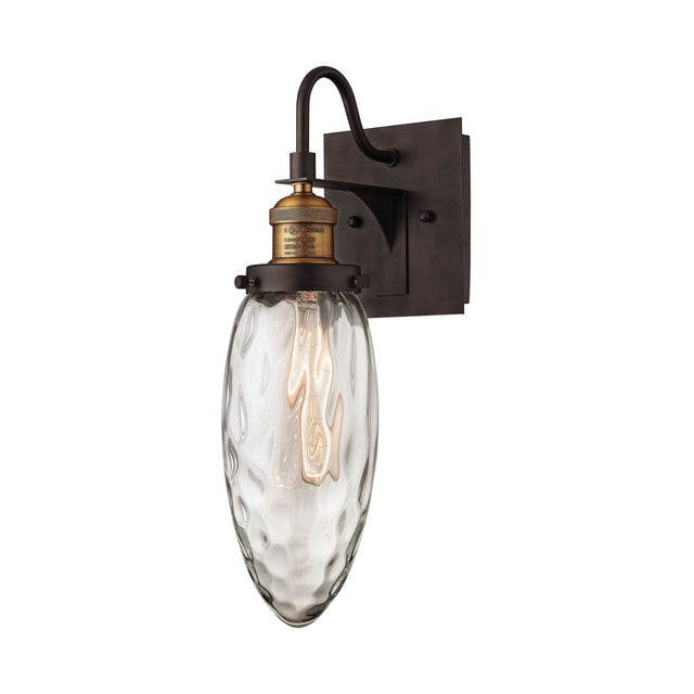 ELK Owen 1 Light Wall Sconce in Oil Rubbed Bronze and Antique Brass