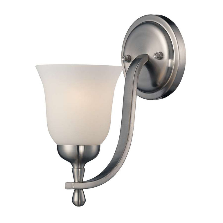 Elk Lighting Mayfield 1 Light Sconce in Brushed Nickel