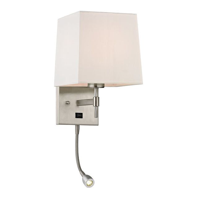 Elk Lighting Derringer Collection 2 Light Sconce in Brushed Nickel