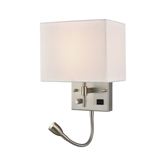 ELK Sconces 2 Light Wall Sconce in Satin Nickel