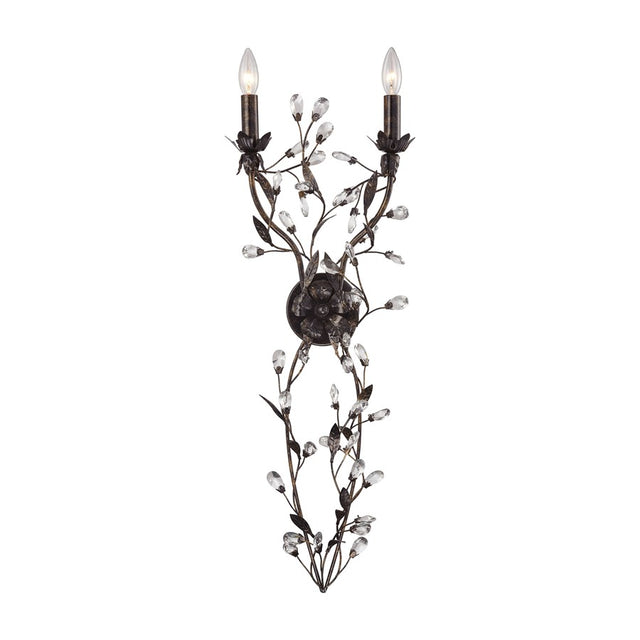ELK Circeo 2 Light Wall Sconce in Deep Rust