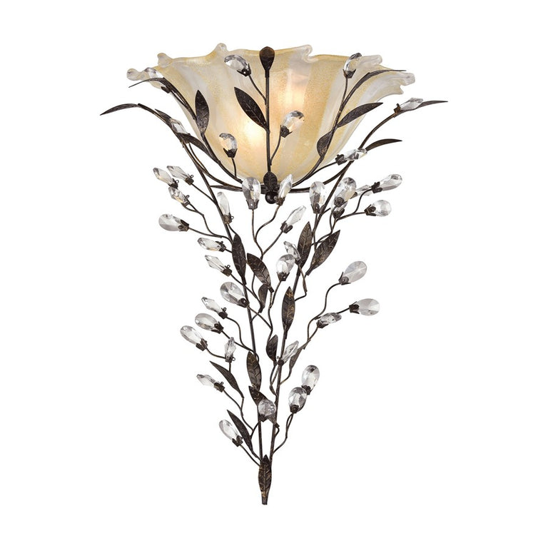 ELK Circeo 2 Light Wall Sconce in Deep Rust