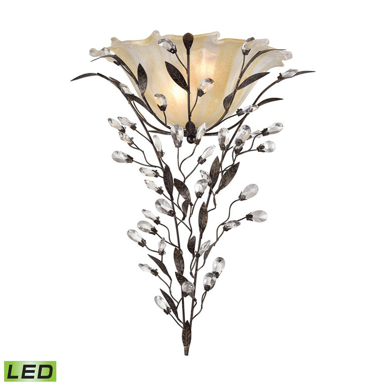 ELK Circeo 2 Light Wall Sconce in Deep Rust