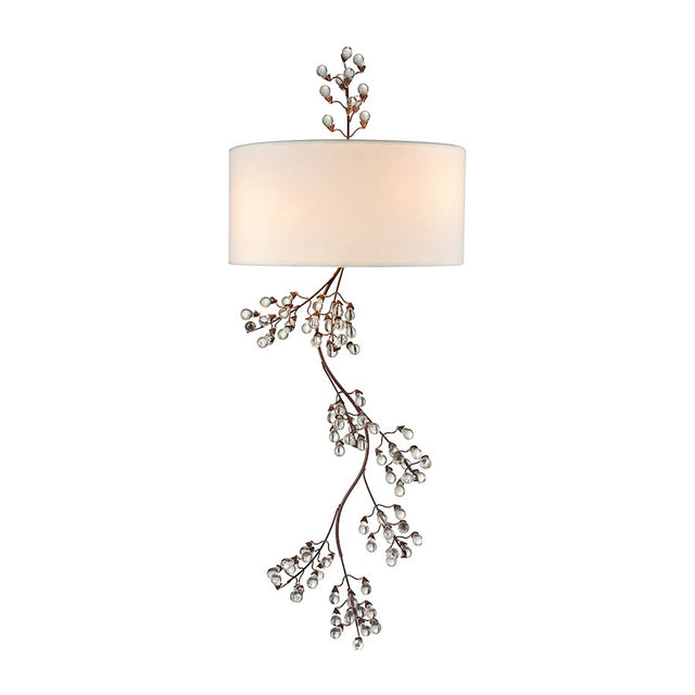 ELK Winterberry 2 Light Wall Sconce in Antique Darkwood