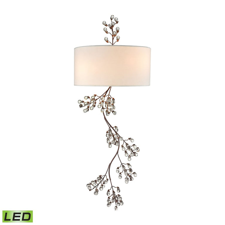 ELK Winterberry 2 Light Wall Sconce in Antique Darkwood