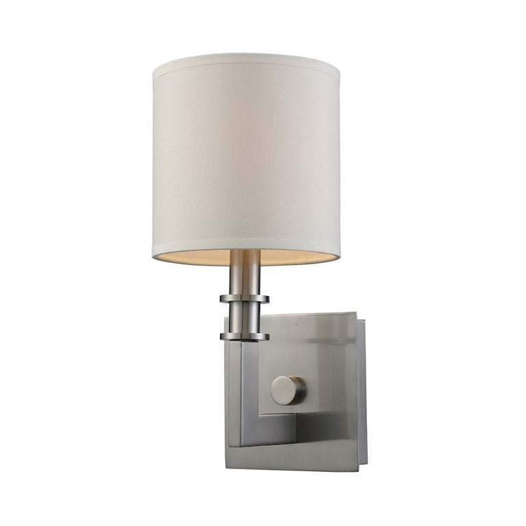 Elk Lighting Seven Springs 1-Light Sconce in Satin Nickel
