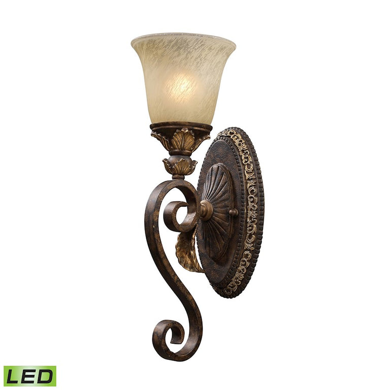 Elk Trump Home 1 Light Wall Sconce in Burnt Bronze