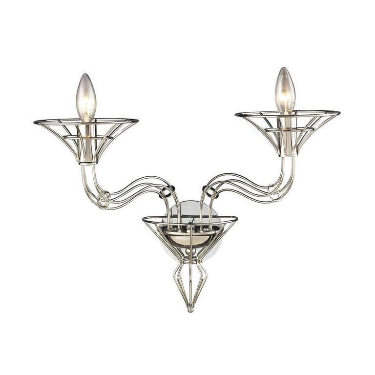 Elk Lighting Exo 2-Light Sconce in Satin Nickel