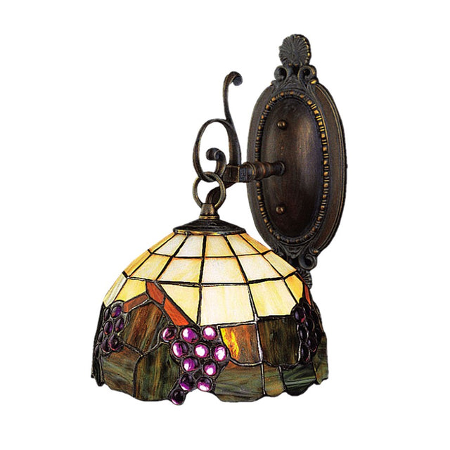 Elk Lighting Grapevine 1-Light Sconce in Vintage Antique