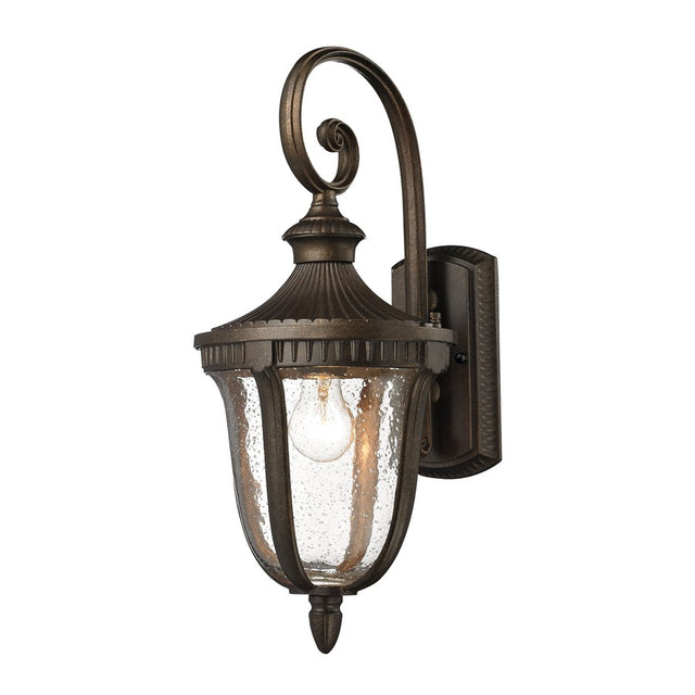Elk Lighting Worthington 1- Light Outdoor Sconce in Weathered Rust