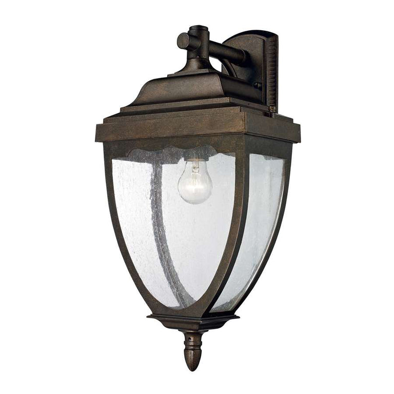 Elk Lighting Brantley Place 1- Light Outdoor Sconce in Weathered Rust