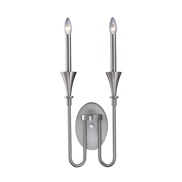 Elk Lighting Porter 2-Light Sconce in Satin Nickel