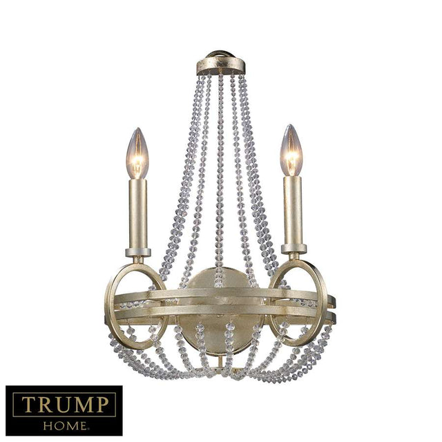 Elk Lighting New York 2-Light Sconce in Renaissance Silver