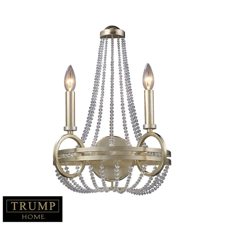 Elk Lighting New York 2-Light Sconce in Renaissance Silver