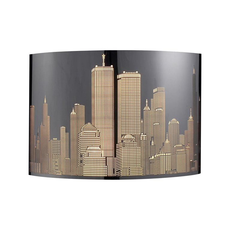 Elk Lighting Skyline 2-Light Sconce in Polished Stainless Steel