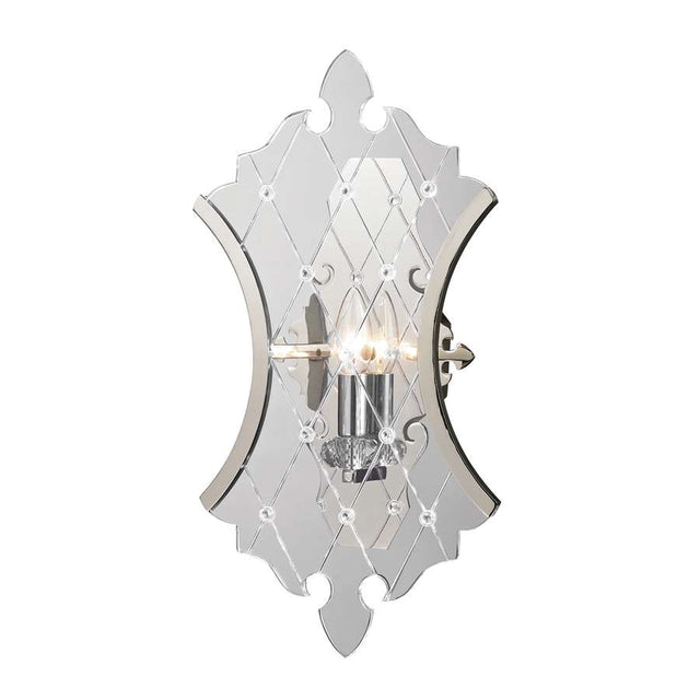 Elk Lighting Radelle Collection 1 Light Sconce in Polished Nickel