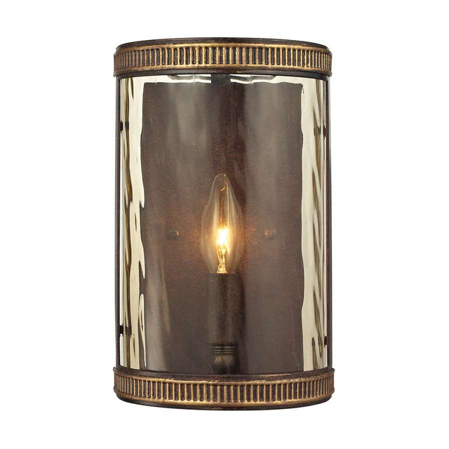 Elk Lighting Mooreland Collection 1 Light Sconce in Weathered Bronze