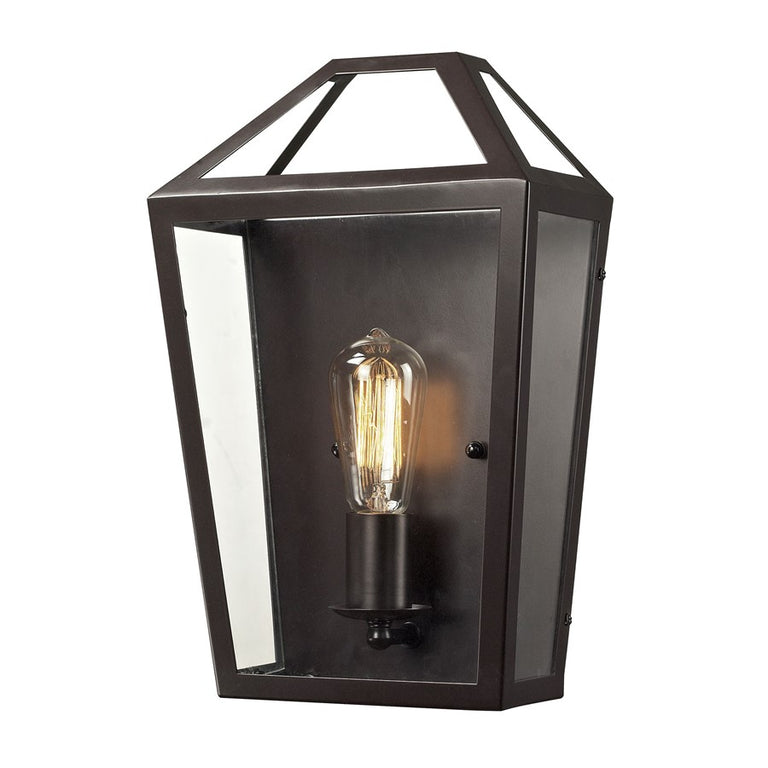 Elk Lighting Alanna Collection 1 Light Sconce in Oil Rubbed Bronze