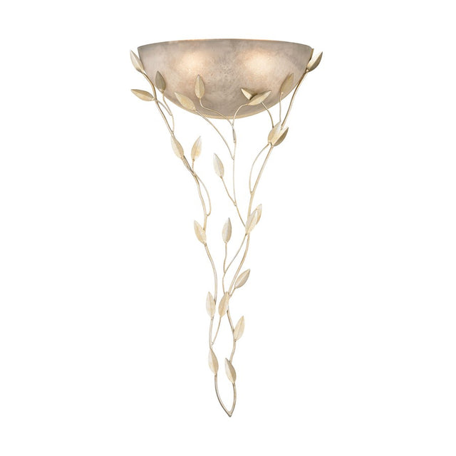 ELK Vineland 2 Light Wall Sconce in Aged Silver
