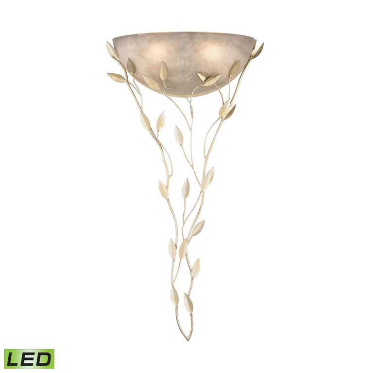 ELK Vineland 2 Light Wall Sconce in Aged Silver