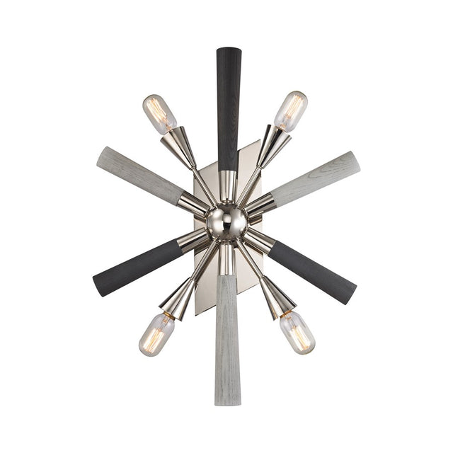 ELK Solara 4 Light Wall Sconce in Polished Chrome