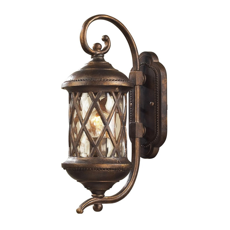 Elk Lighting Barrington Gate 1-Light Outdoor Sconce in Hazelnut Bronze