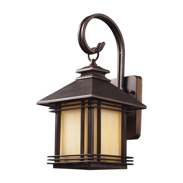 Elk Lighting Blackwell 1 Light Outdoor Wall Sconce in Hazelnut Bronze