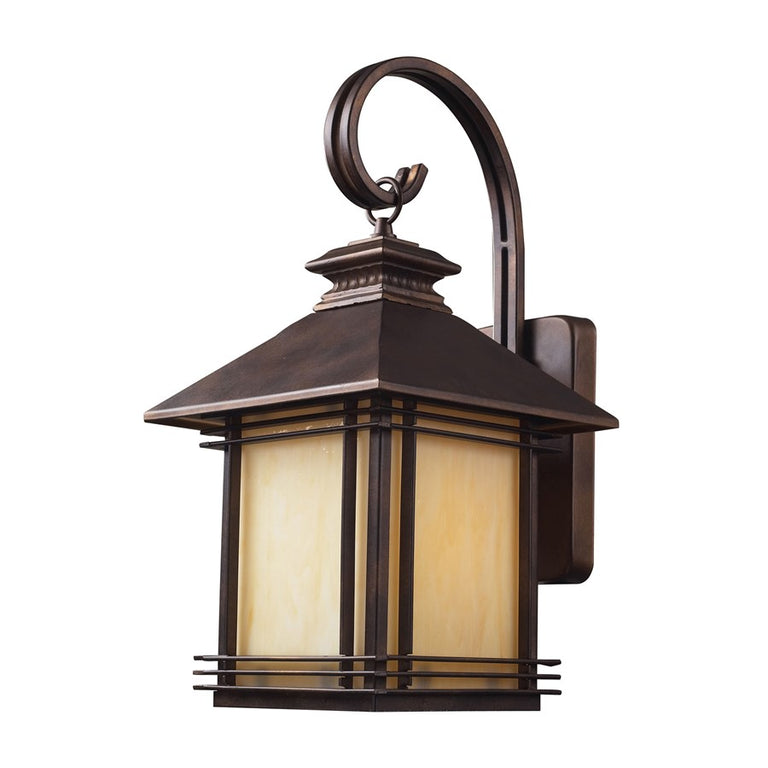 Elk Lighting Blackwell 1 Light Outdoor Wall Sconce in Hazelnut Bronze