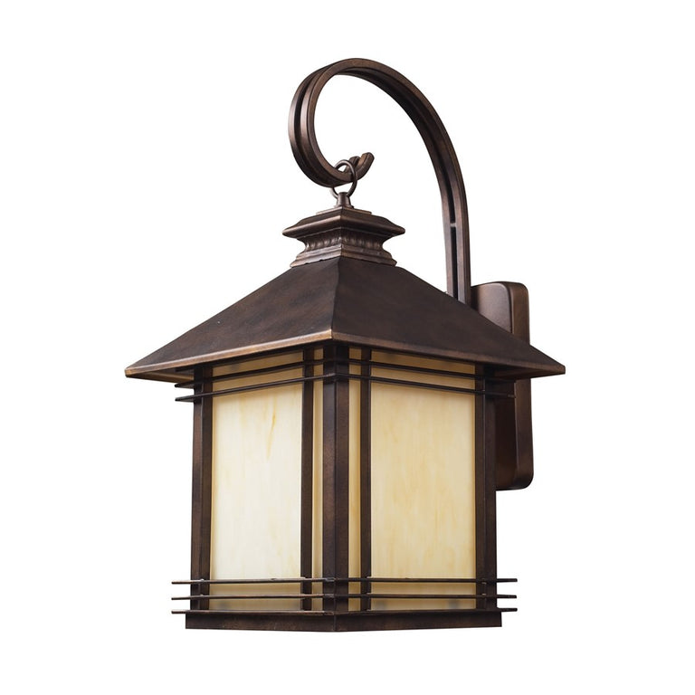 Elk Lighting Blackwell 1 Light Outdoor Wall Sconce in Hazelnut Bronze