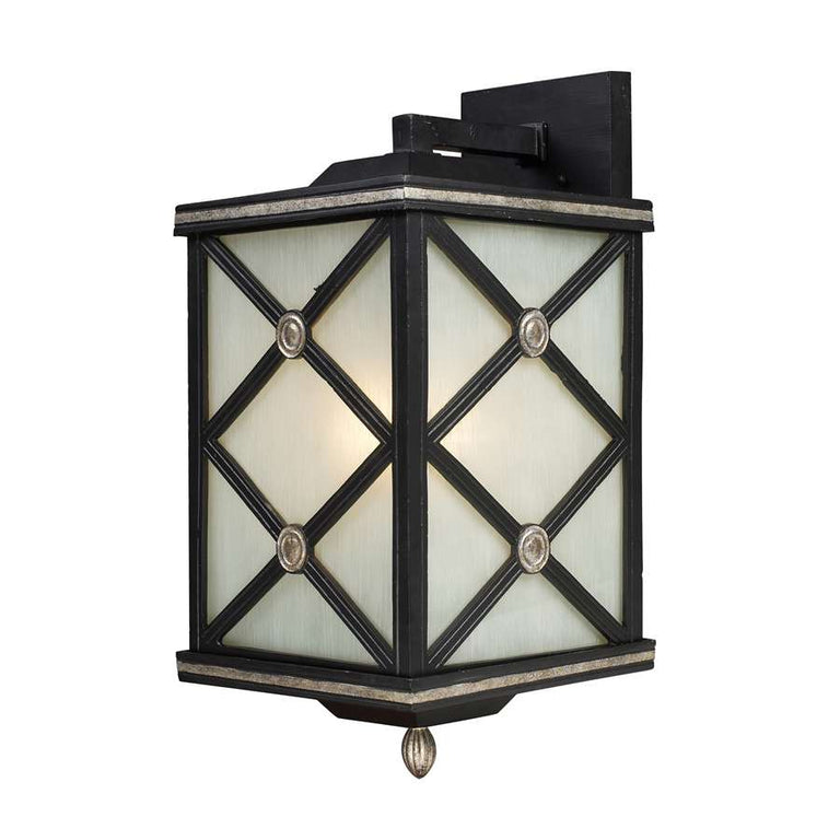 Elk Lighting Chaumont 1 Light Outdoor Sconce in Matte Black