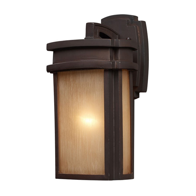 Elk Lighting Sedona 1 Light Outdoor Sconce in Clay Bronze