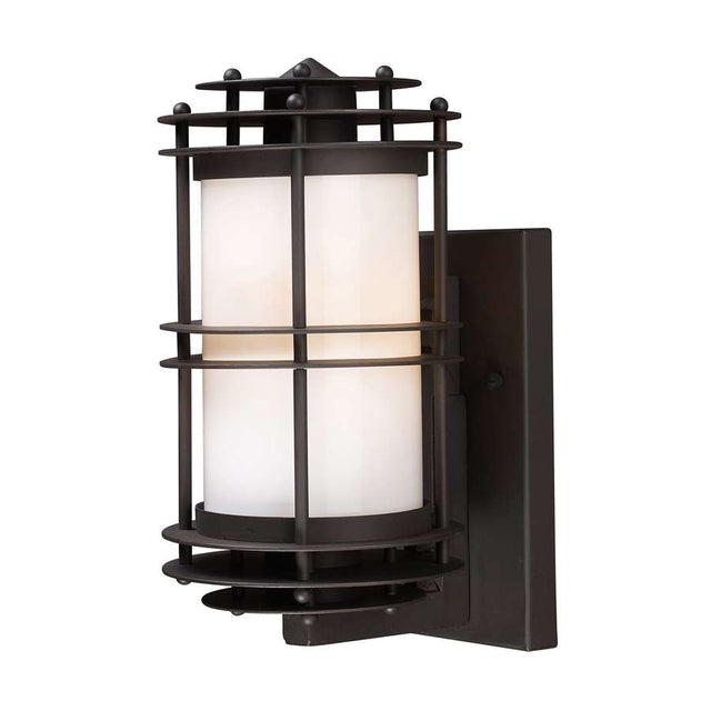 Elk Lighting Burbank 1 Light Outdoor Sconce in Clay Bronze