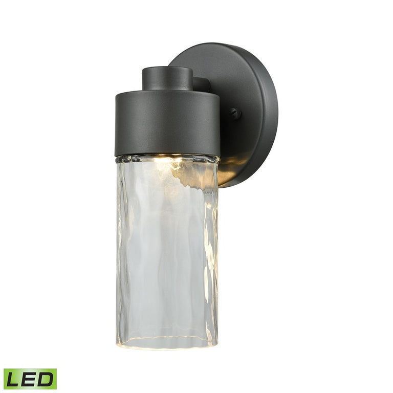 ELK Denison Outdoor LED Wall Sconce in Matte Black
