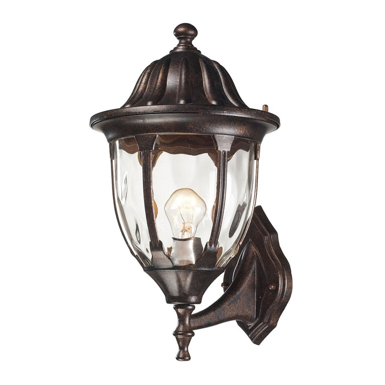 Elk Lighting Glendale 1 Light Outdoor Sconce in Regal Bronze