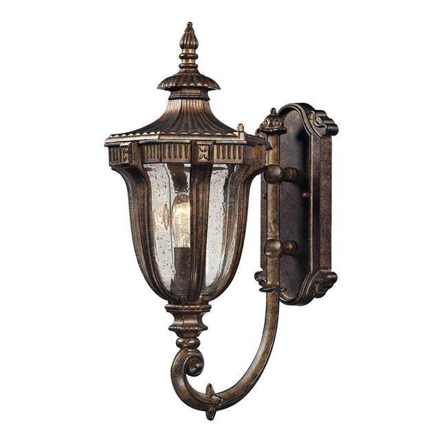 Elk Lighting Sturgess Castle 1 Light Outdoor Sconce in Regal Bronze