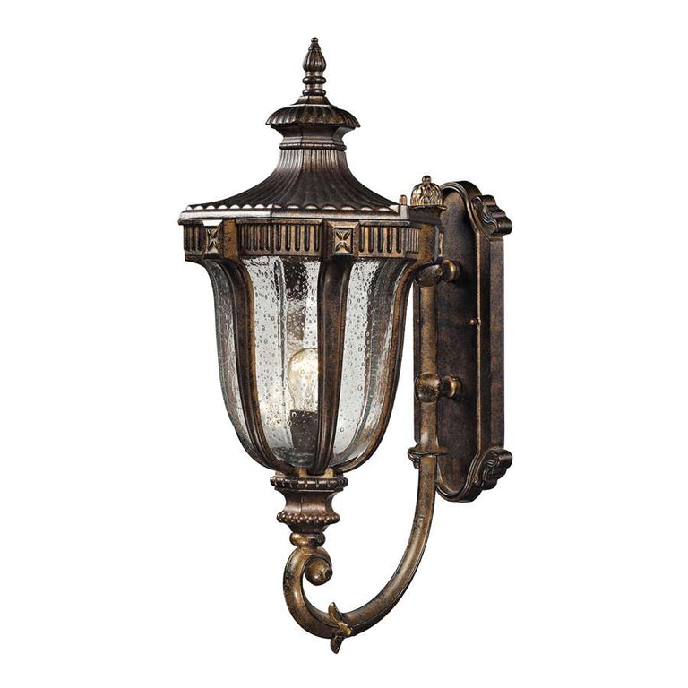 Elk Lighting Sturgess Castle 1 Light Outdoor Sconce in Regal Bronze