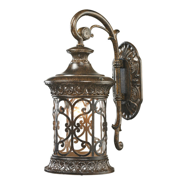 Elk Lighting Orlean Collection 1 Light Outdoor Sconce Hazelnut Bronze
