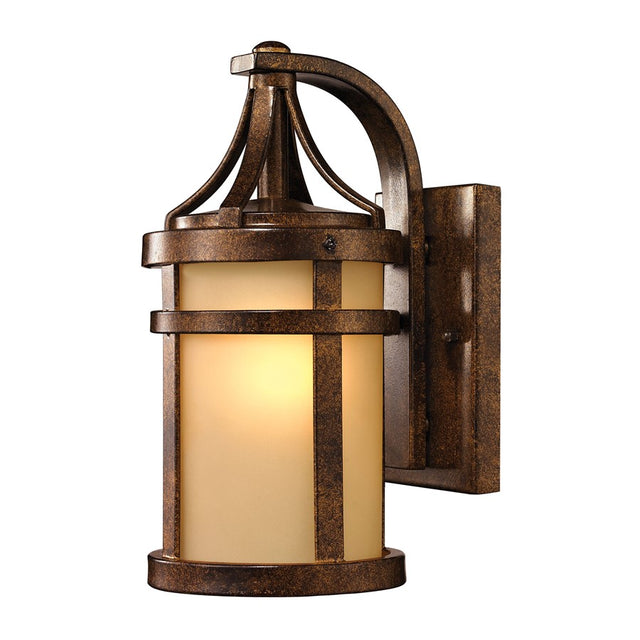 Elk Lighting Winona Collection 1 Light Outdoor Sconce Hazelnut Bronze