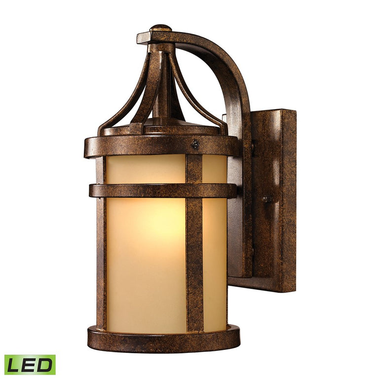 Elk Lighting Winona Collection 1 Light Outdoor Sconce Hazelnut Bronze