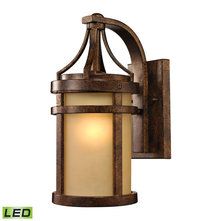 Elk Lighting Winona Collection 1 Light Outdoor Sconce Hazelnut Bronze