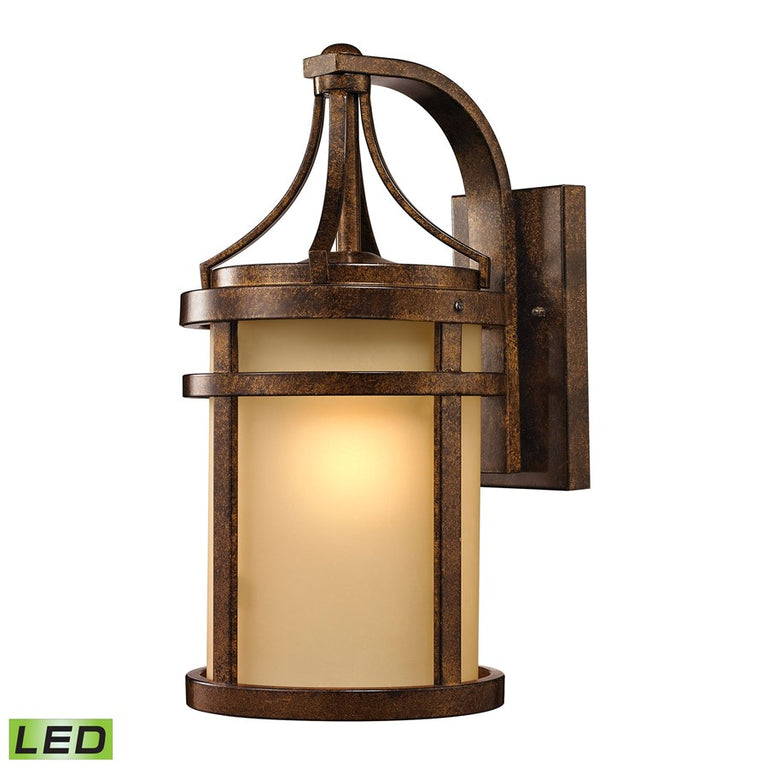 Elk Lighting Winona Collection 1 Light Outdoor Sconce Hazelnut Bronze