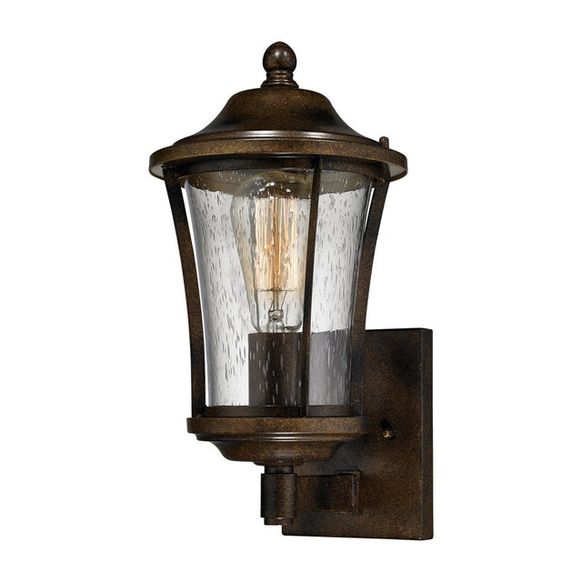 ELK Lighting Morganview 1 Light Outdoor Sconce Hazelnut Bronze